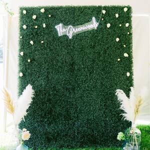 36- Piece 20 in. x 20 in. Artificial Boxwood Greenery Panel Faux Boxwood Hedge UV Protected Grass Wall Backdrop Decor