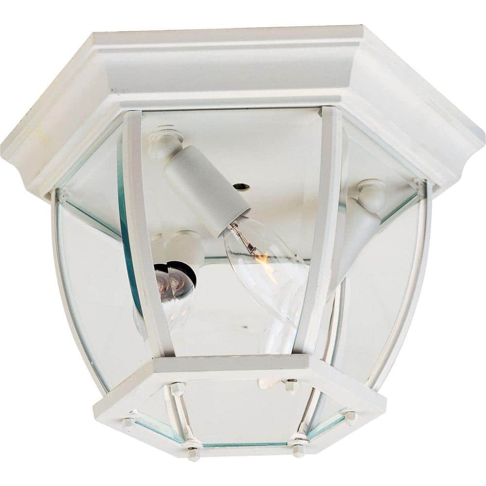 Maxim 3-Light White Outdoor Flushmount price history on PriceWatchPro