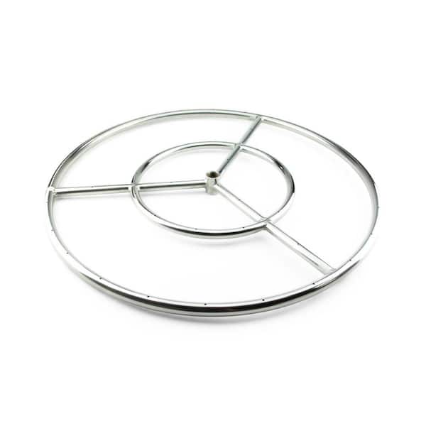 Stainless Steel Fire Ring Burner, 24 Inch Square Fire Pit Burner Rings