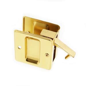 Polished Brass No Lacquer Pocket Passage Pull
