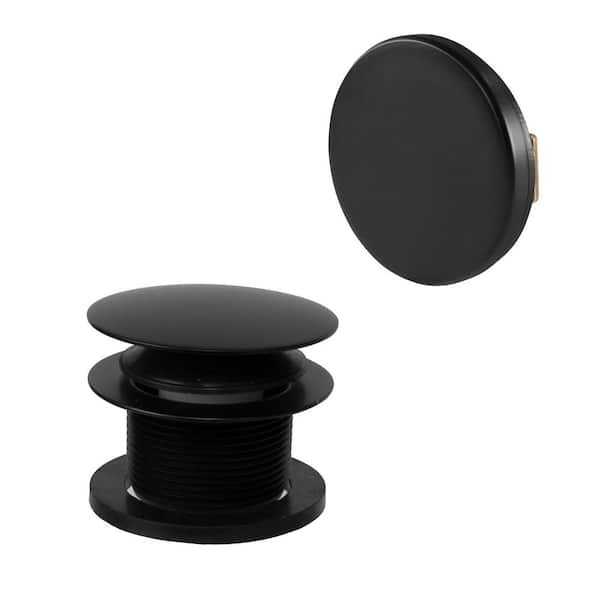 Floating Faceplate In Matte Black, Bathtub Drain Faceplate Replacement