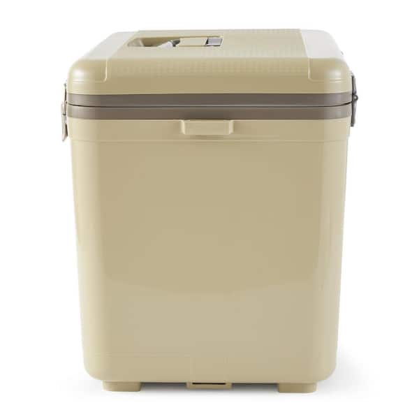 ENGEL 19 Quart Insulated Fishing Live Bait Dry Box Cooler with Water Pump,  Tan, 1 Piece - Fry's Food Stores