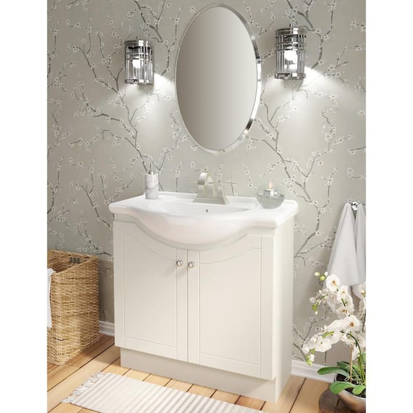 Solid Plastic Vanity Top Sink Divider Screen