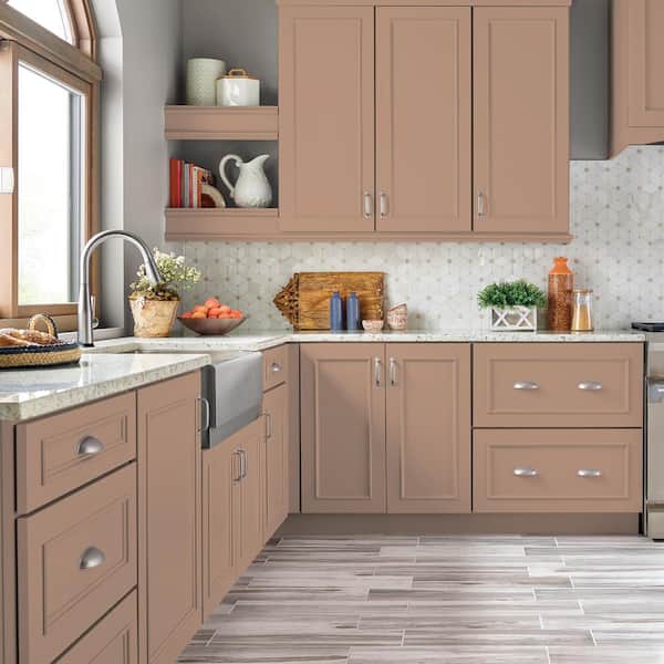 1 gal. #S210-4 Canyon Dusk Semi-Gloss Enamel Interior/Exterior Cabinet, Door & Trim Paint