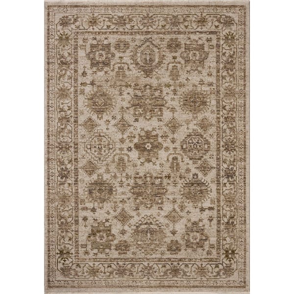 Haywood Ivory/Taupe 7 ft. 10 in. x 10 ft. Traditional Area Rug