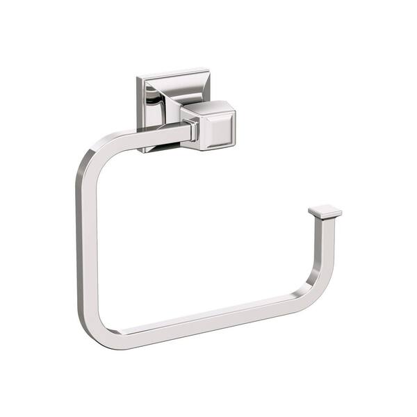 Mulholland Wall Mounted Towel Ring in Polished Nickel