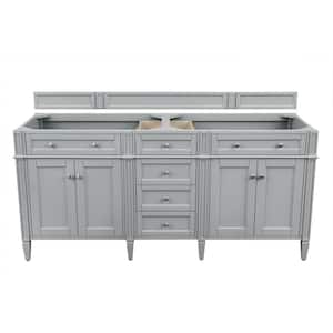 Brittany 71 in. W x 23.50 in. D x 34.00 in. H Double Bath Vanity Cabinet Only in Urban Gray