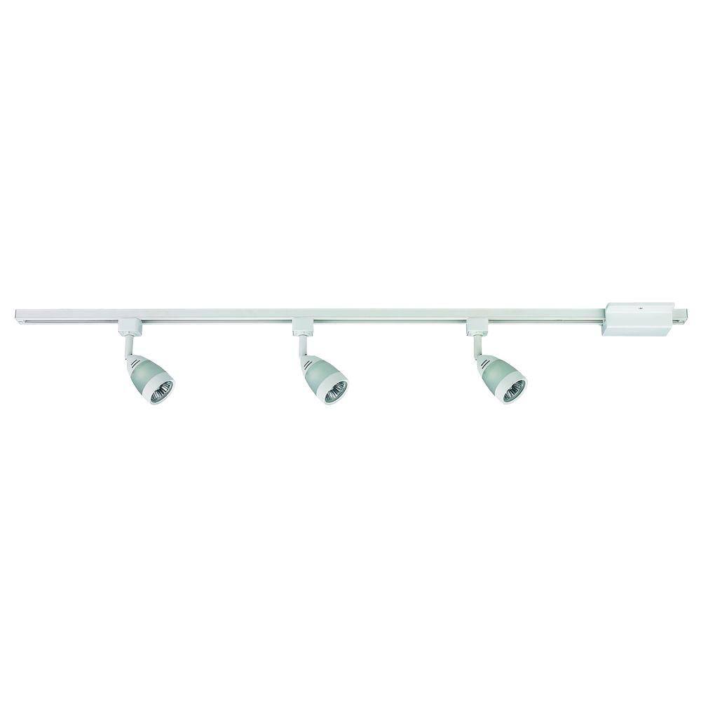 Hampton Bay 3Light White Linear Track Lighting Kit EC5150WH The Home