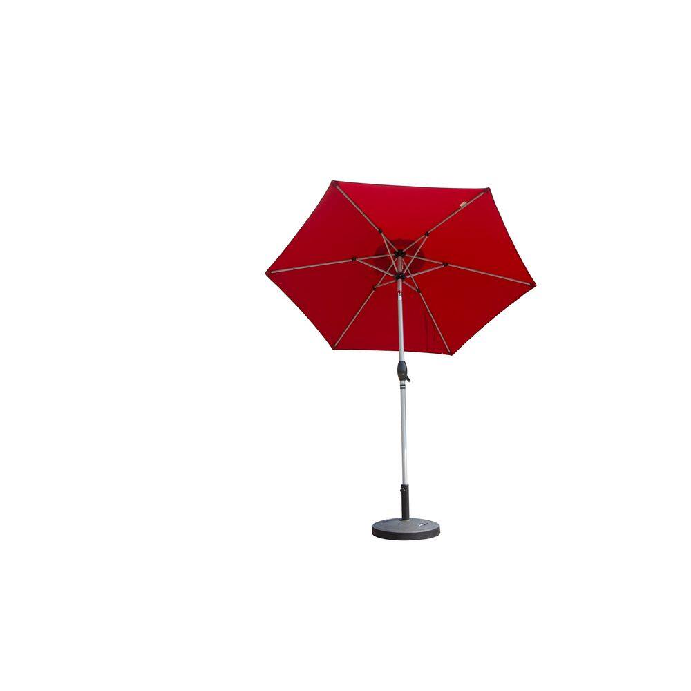 7.5 ft. Aluminium Push-Up Patio Umbrella in Emerald Coast Brick Red price history on PriceWatchPro