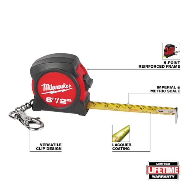 Keychain 6 ft. SAE Tape Measure