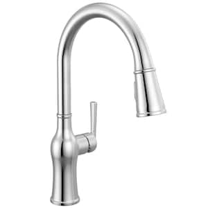 Faryn Chrome 16.5 in. H Pull Down Sprayer Kitchen Faucet with 360° Swivel Spout