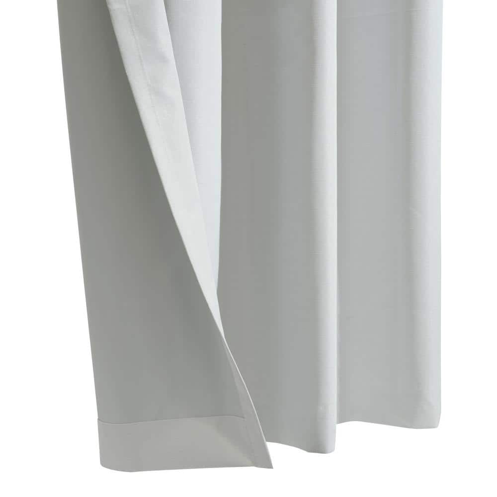 Light Gray Blackout Grommet Polyester Window Panel 52" x 63"