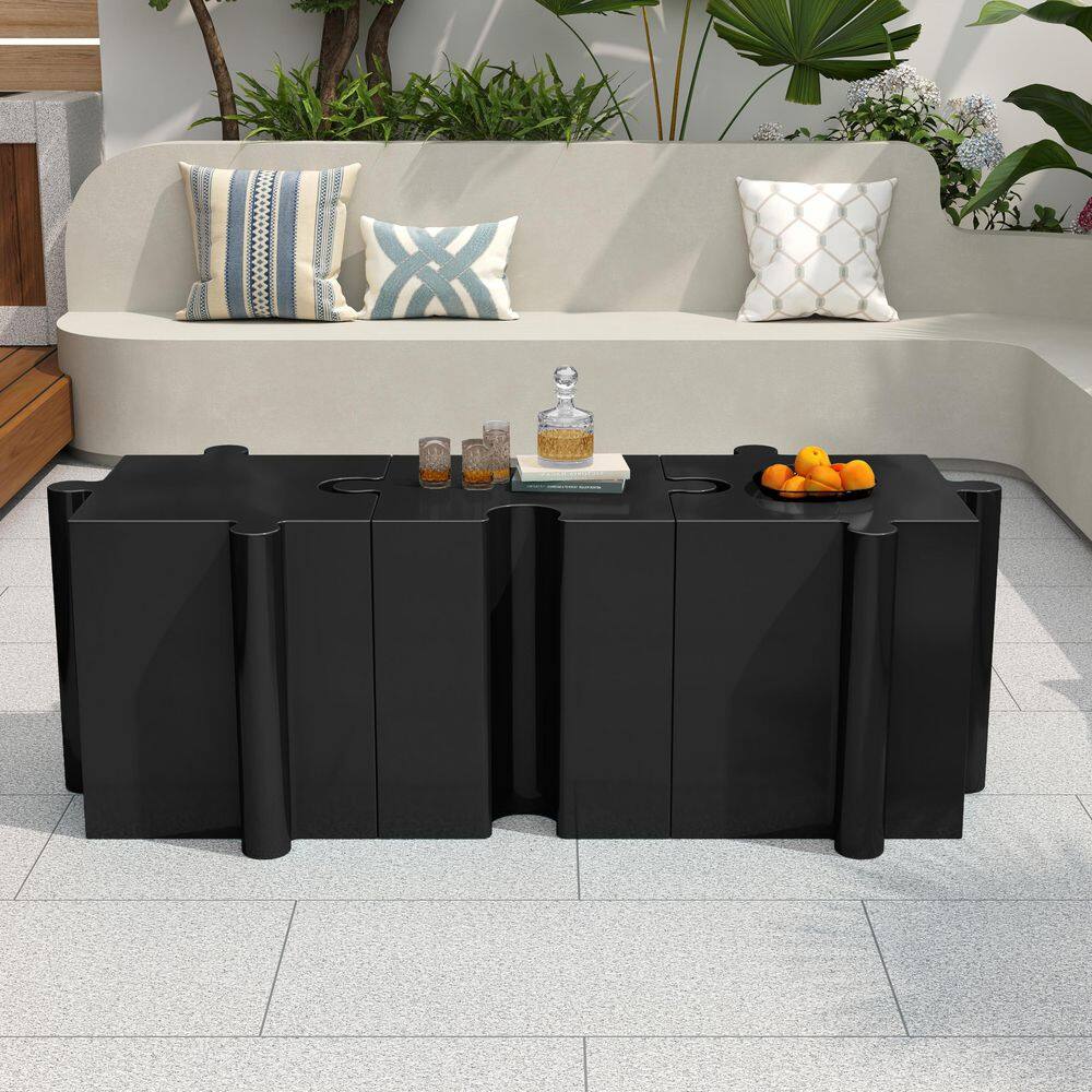 Puzzle Art Side Table, Modular Concave Edge MGO Accent Table for Custom Layouts, Indoor and Outdoor Use price history on PriceWatchPro