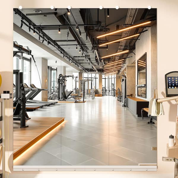 Vosuja Pieces 17 W x 55 H Rectangle Frameless Wall