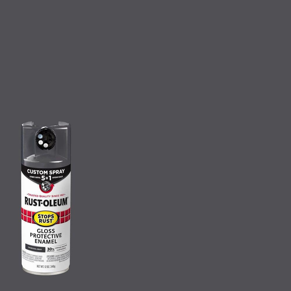 Rust-Oleum Stops Rust Flat Black Spray Paint (NET WT. 12-oz) in