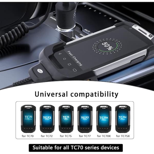 Yichuhaoxi USB Vehicle Quick Charger Cable for Zebra TC77