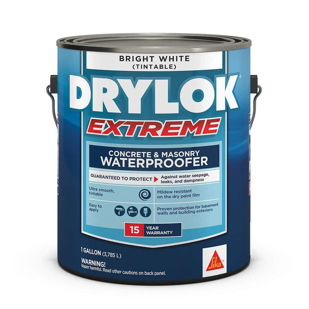DRYLOK Extreme 1 gal. Bright White Flat Latex Interior/Exterior ...
