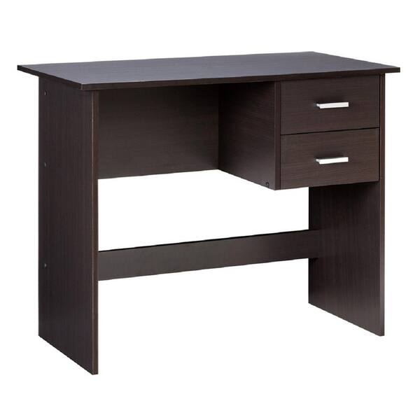 adina 2 drawer writing desk white