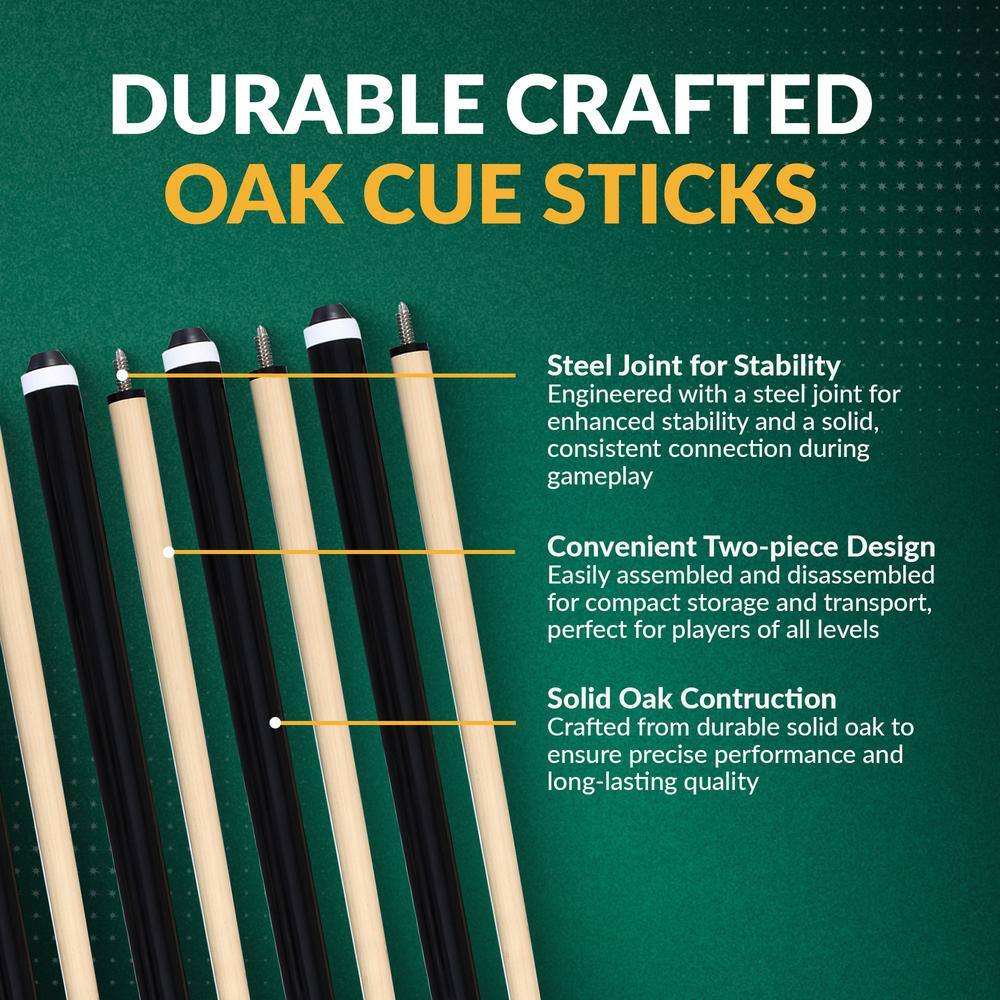 Multicolor Wood and Aluminum Billiard Accessory Kit, 31.5 x 14.5 in