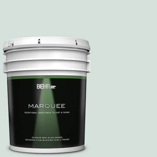 BEHR MARQUEE 5 gal. #S430-1 Melting Moment Semi-Gloss Enamel Exterior Paint & Primer