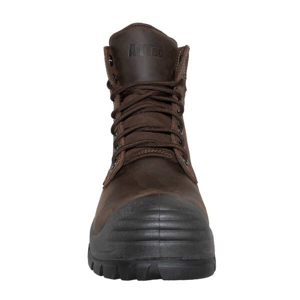 77toai1126 AdTec Men's Waterproof 6 in. Work Boots - Composite Toe - Brown