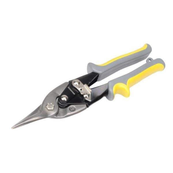 HORUSDY 3 Pack Aviation Tin Snips Set, 10 Inch Metal Straight Cut, Left  Cut, Right Cut for Cut Sheet Metal, Chrome Vanadium Steel 