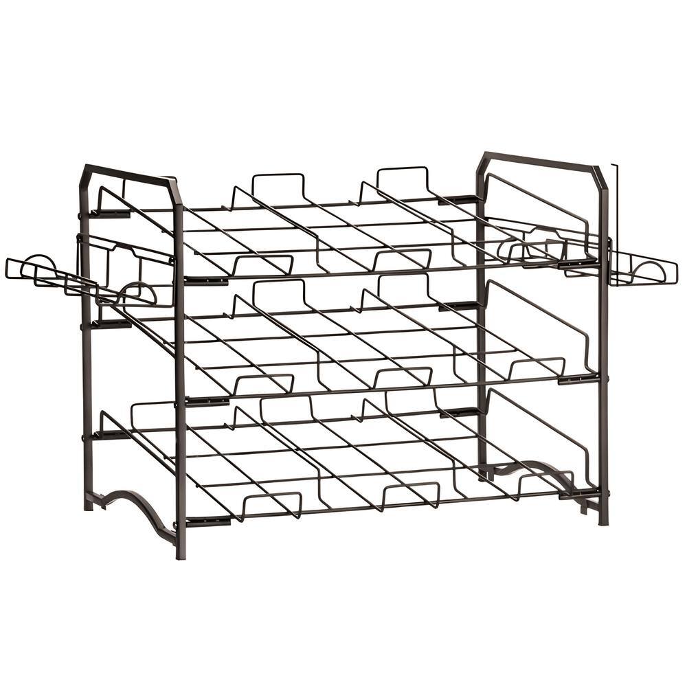 GVODE 3Tier Bronze Stackable Can Rack Adjustable Can Holder Can Storage Organizer Rack with