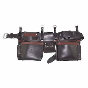 15-Pocket Framers Professional Tool Apron with Top Grain Oil Tanned Leather (4-Piece)