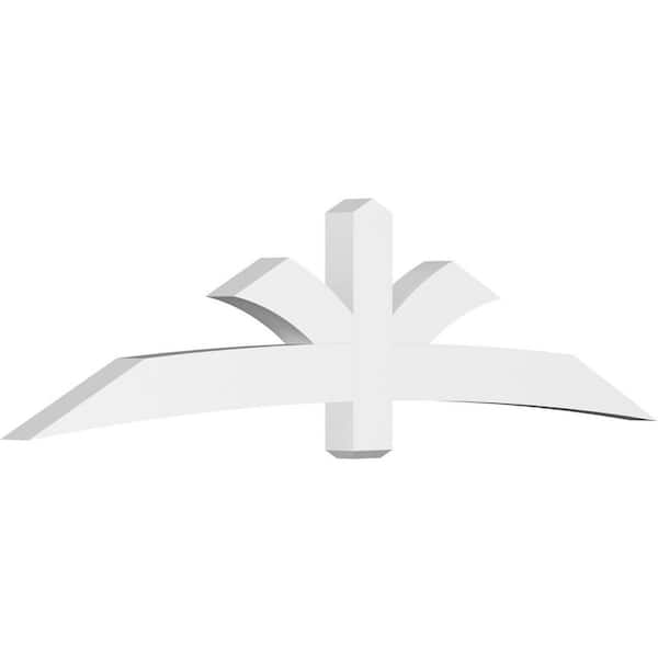 Ekena Millwork Davenport 96 in. W x 24 in. H x 4 in. D Signature Polyurethane Bracket