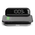 Sleek Alarm Clock with Qi Wireless Charging and USB Charging