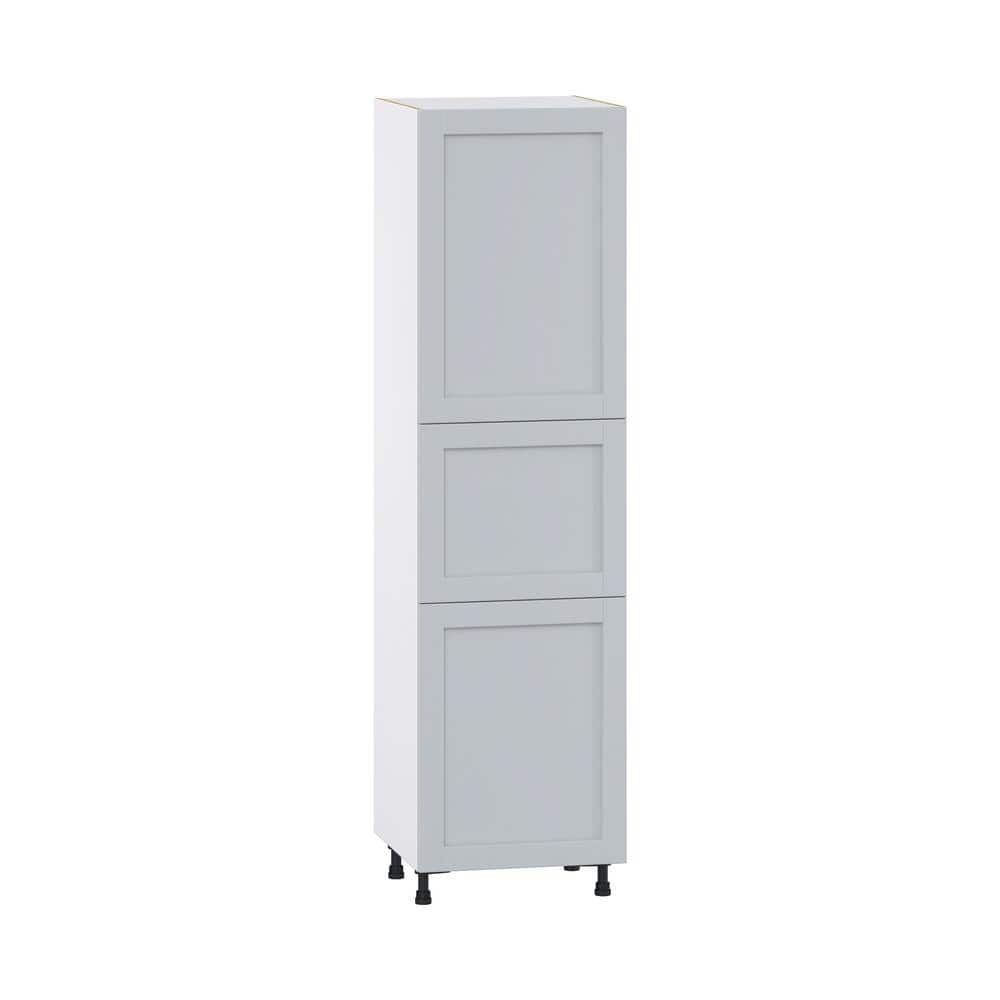 Milton 24 in. W x 24 in. D x 89.5 in. H Assembled Shaker Pantry Kitchen Cabinet in Light Gray price history on PriceWatchPro