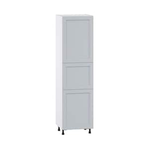 Cumberland Light Gray Shaker Assembled Pantry Kitchen Cabinet (24 in. W x 89.5 in. H x 24 in. D)