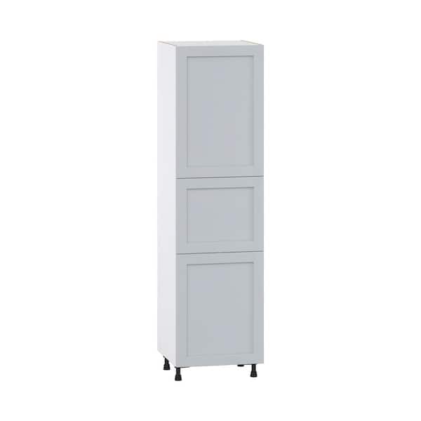 Milton 24 in. W x 24 in. D x 89.5 in. H Assembled Shaker Pantry Kitchen Cabinet in Light Gray