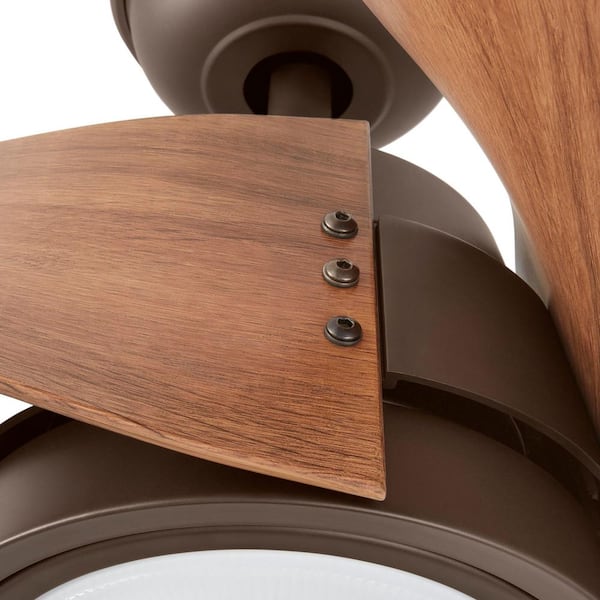 Home Decorators Collection - Broughton 42 in. LED Espresso Bronze Ceiling Fan with Remote Control