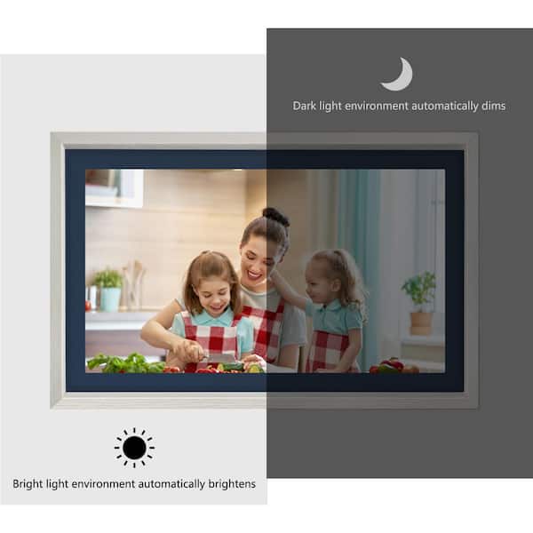 ECO4LIFE 21.5 in. Art WiFi Digital Photo Frame 1920 x 1080 FHD