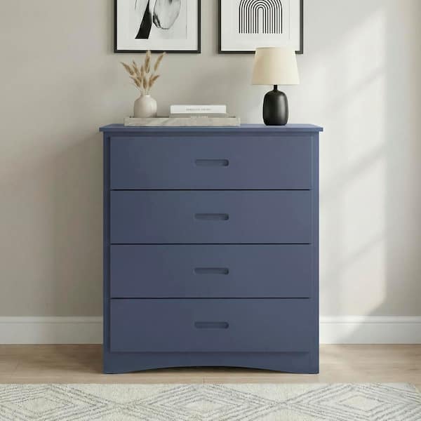 Lazzara Darden Blue 4-Drawer 30 in. W Chest of Drawers B2083BU-9