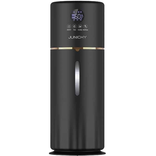 2.4 Gal. Top Fill Humidifier for Bedroom with Remote, Night Light, 24H Timer and Essential Oil Diffuer in Black