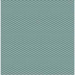 3D Geometric Green Paper Non-Pasted Strippable Wallpaper Roll Cover (56.05 sq. ft.)