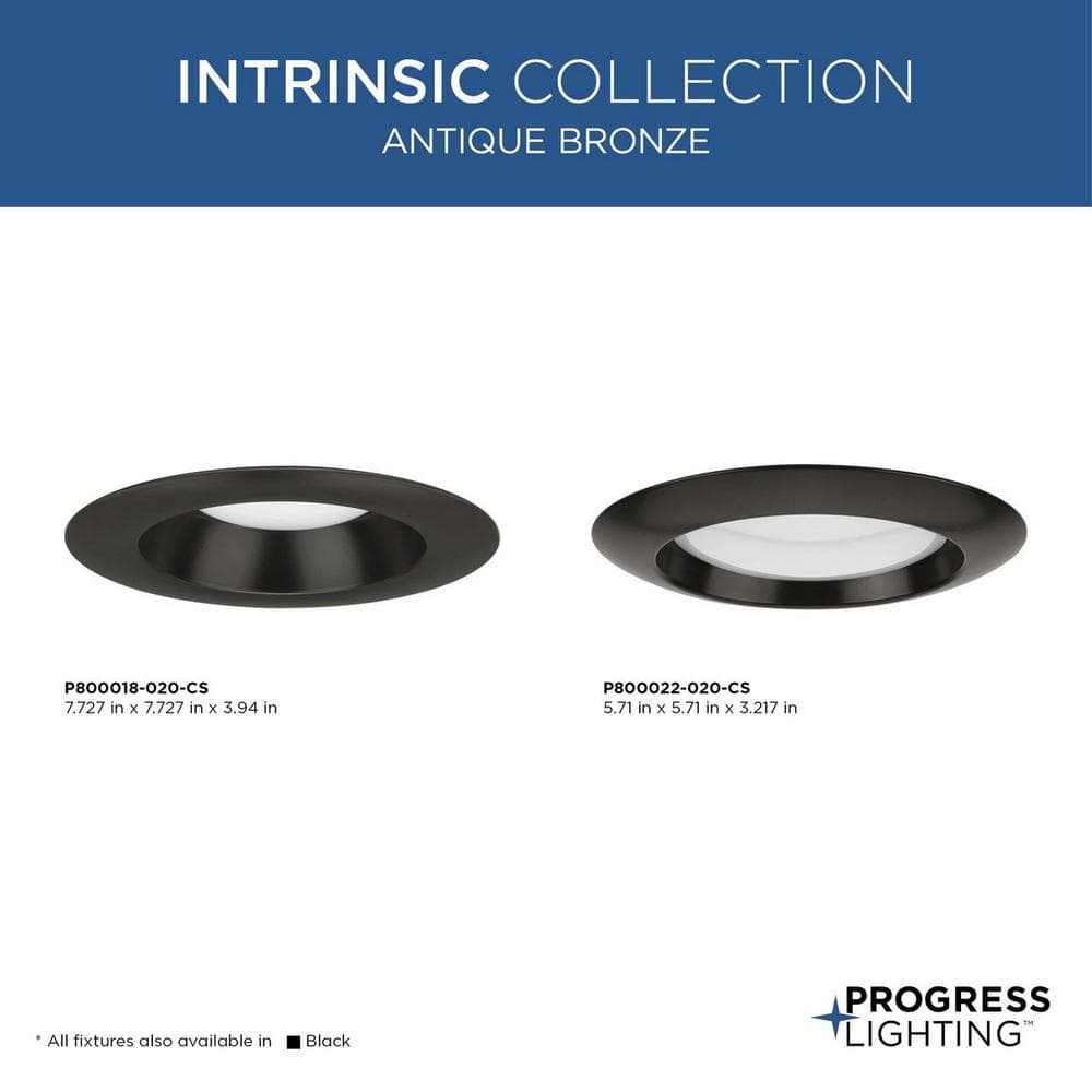 Antique Bronze 8" Adjustable LED Recessed Trim Light