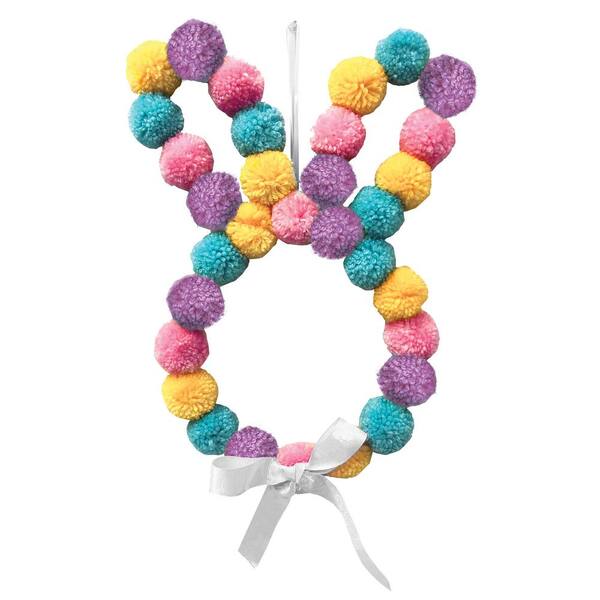 Amscan Easter Hanging Pom-Pom Bunny 242644 - The Home Depot