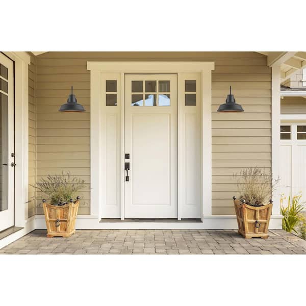 Tacoma 1-Light Weathered Bronze Farmhouse Outdoor Barn Light Wall Sconce