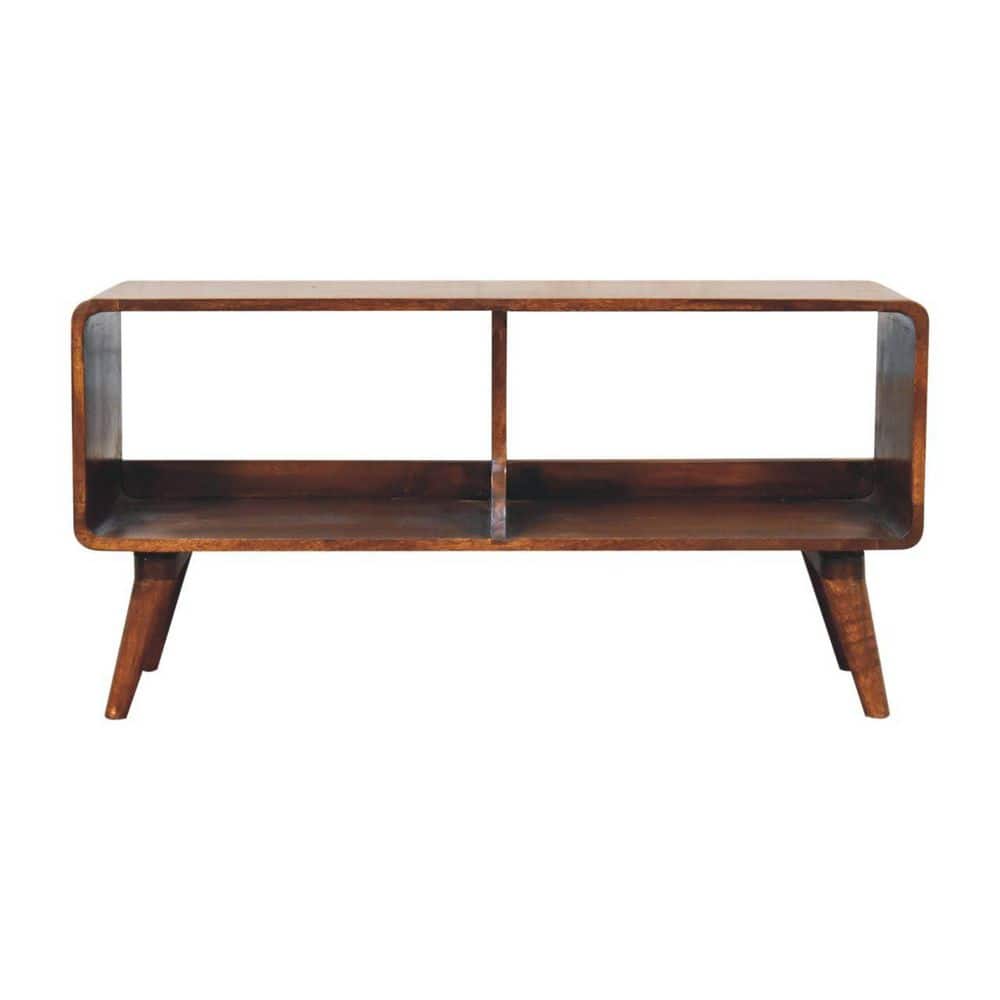 "39"" Brown Solid Wood Enclosed and Open Storage TV Stand" price history on PriceWatchPro