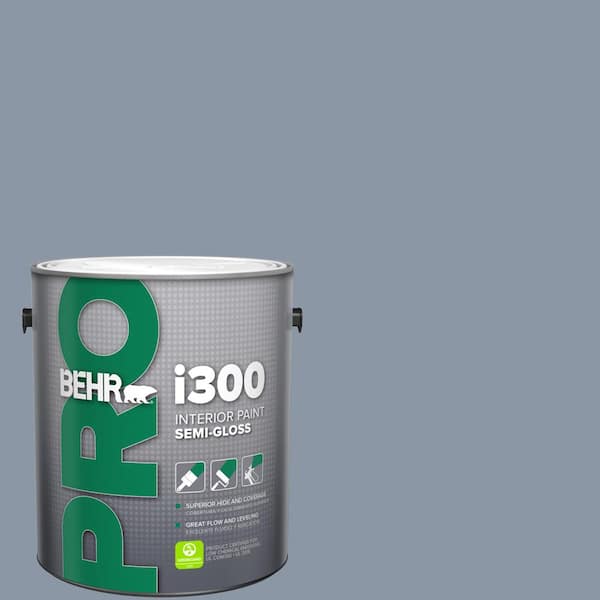 BEHR PRO 1 gal. #ICC-103 Approaching Dusk Semi-Gloss Interior Paint