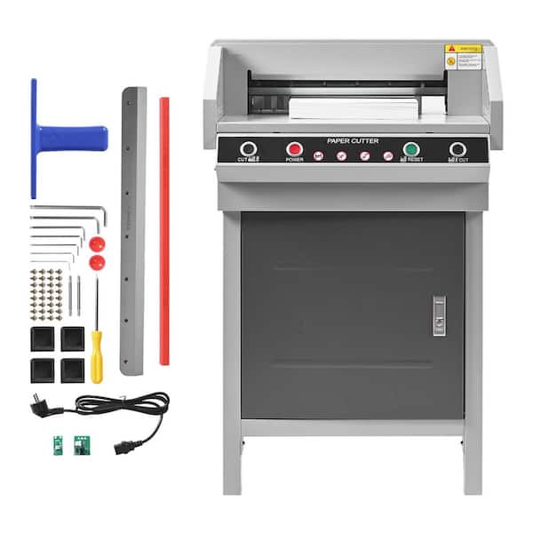 Electric Paper Cutter, 17.72 in. Tile Cutter with Steel Blade, Cuts Through Nylon and Flooring Tool Features