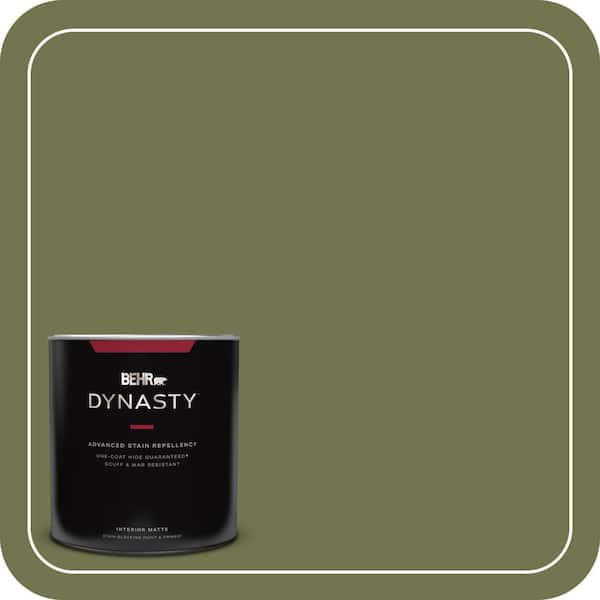 BEHR DYNASTY 1 qt. #S360-6 Secret Meadow Matte Interior Stain-Blocking Paint and Primer
