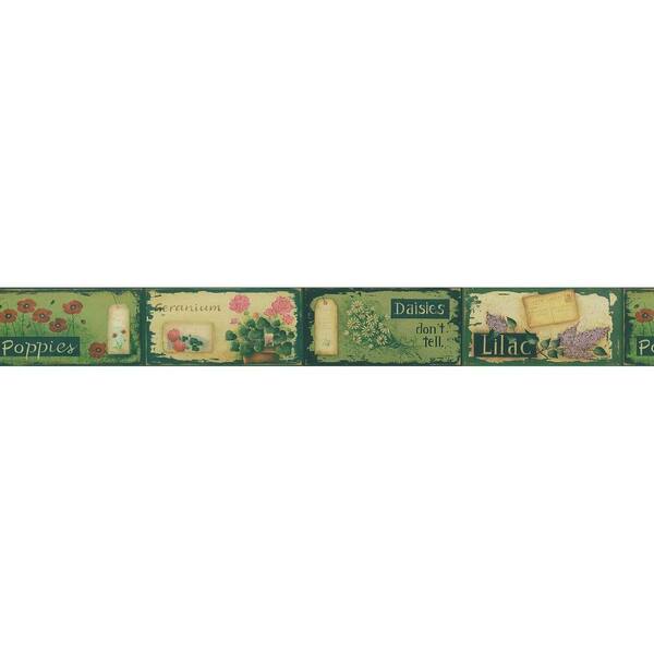 Brewster 8 in. H x 12 in. W Old Country Signs Border Sample-DISCONTINUED