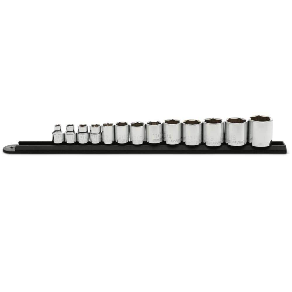 GEARWRENCH 3/8 in. Drive SAE 6-Point Standard Socket Set (13-Piece