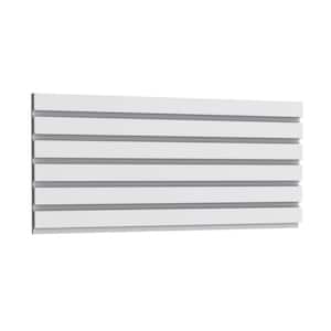 3/4 in. D x 9-7/8 in. W x 78-3/4 in. L Primed White Plain Bar Polyurethane 3D Wall Covering Panel Moulding