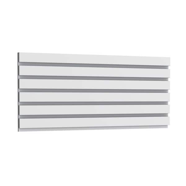 3/4 in. D x 9-7/8 in. W x 78- 3/4 in. W L. Primed White Plain Bar Polyurethane Panel Moulding (6-Pack)