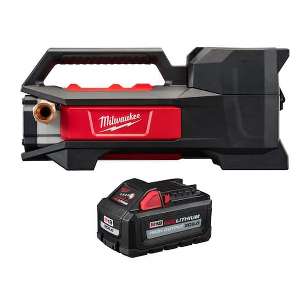M18 18-Volt 1/4 HP Lithium-Ion Cordless Transfer Pump with M18 High Output XC6. 0 Battery